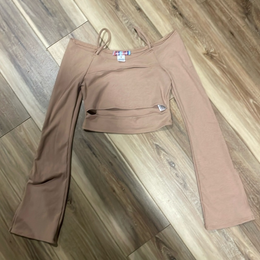 Tan crop top